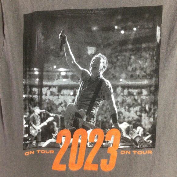 Bruce Springsteen E Street Band 2023 Tour T Shirt Gray Small - Picture 3 of 5
